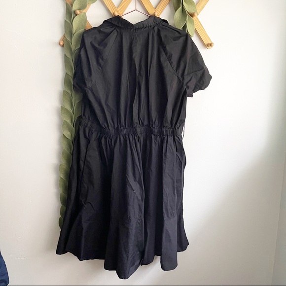 Eshakti Black Cotton Poplin Dress - Picture 9 of 10